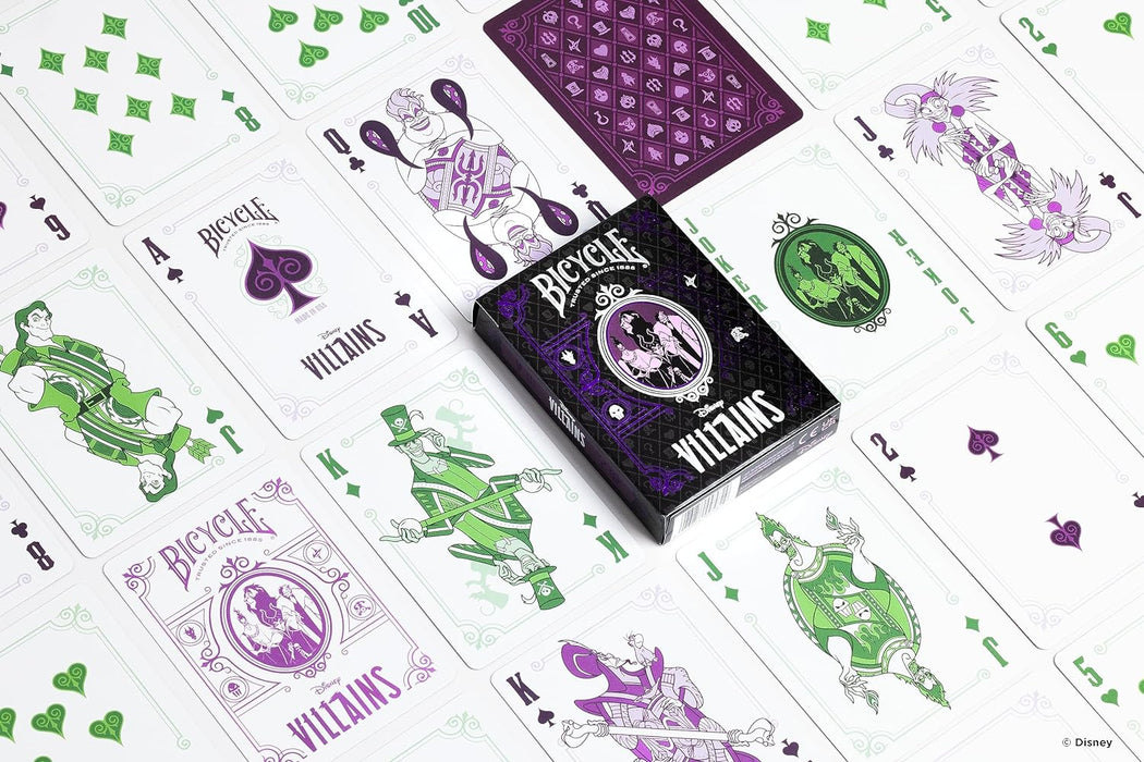 Bicycle: Disney Cards Villains - Green/Violet