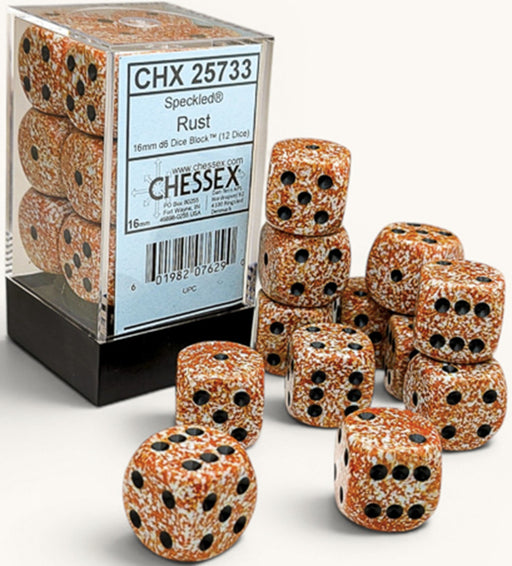 Speckled: Set de 12 dés 6 - Rust