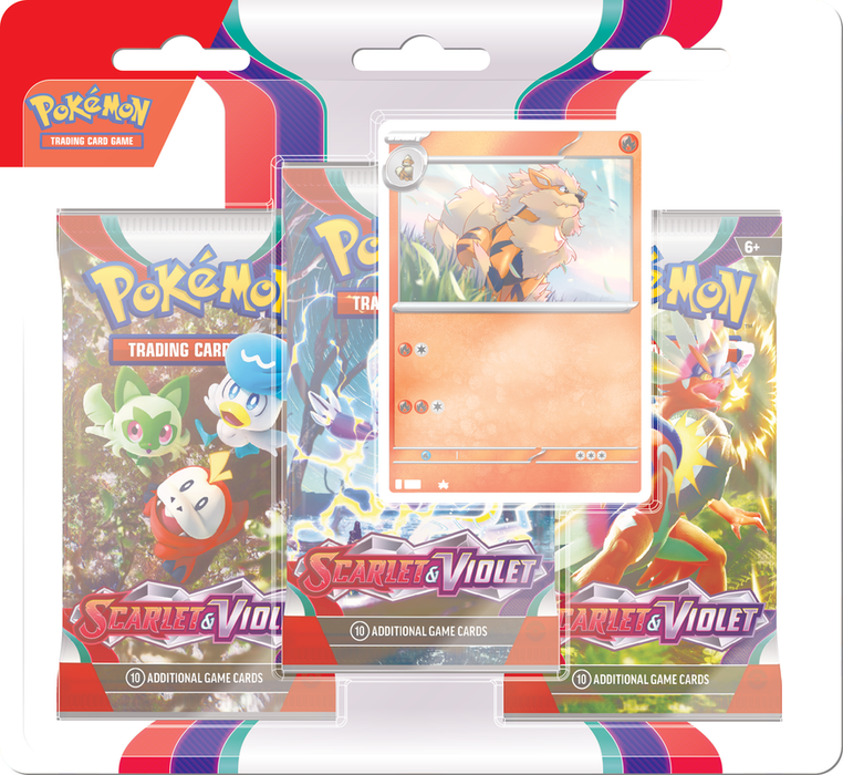 Scarlet & Violet: Base Set - 3PK Blister - Arcanine (anglais)