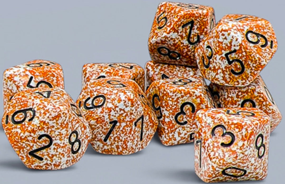 Speckled: Set de 10 dés 10 - Rust