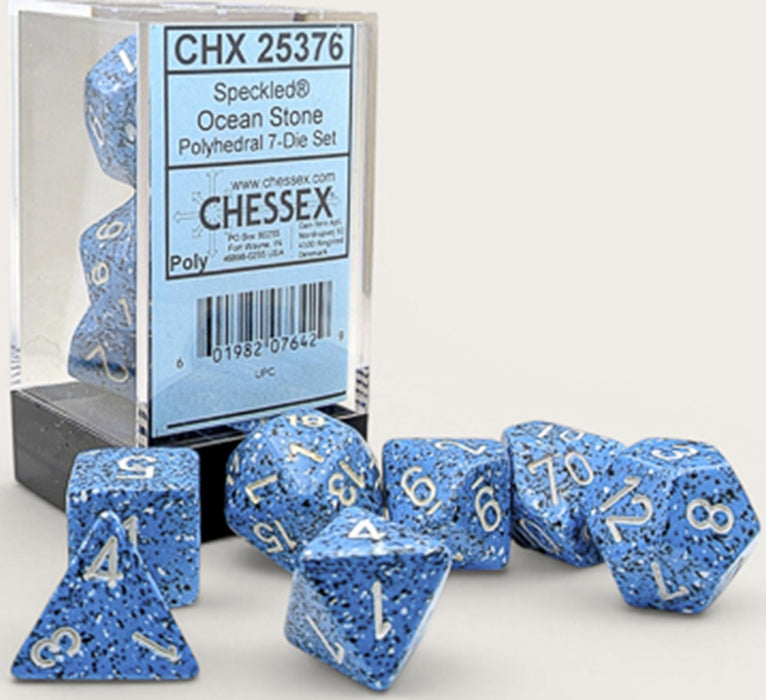 Speckled: Set de 7 dés polyhédriques - Ocean Stone