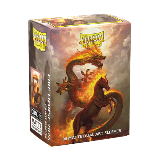 Protecteurs de cartes: Dragon Shield Standard 100ct - Cheval de Feu (Dual Matte)