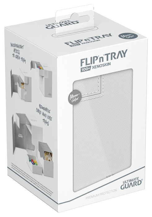 Ultimate Guard: Deck Case Flip and Tray 100+ - Blanc
