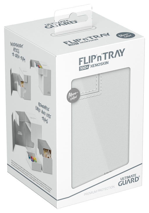 Ultimate Guard: Deck Case Flip and Tray 100+ - Blanc