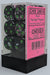 Chessex: Pack de 12 dés 6 - Brush Paintball Green