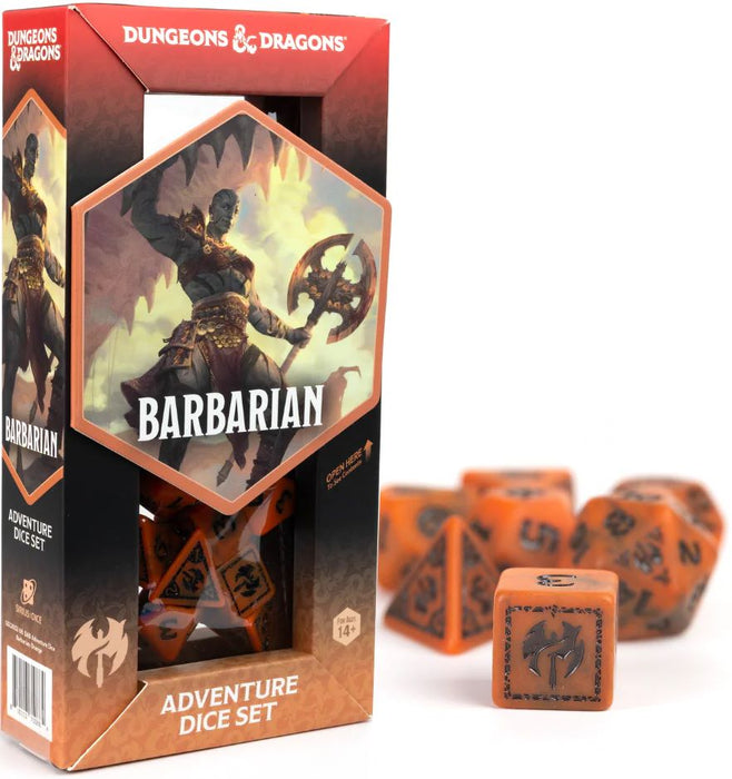 D&D Adventure Dice Barbarian: Orange