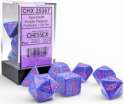 Speckled: Set de 7 dés polyhédriques - Purple Passion