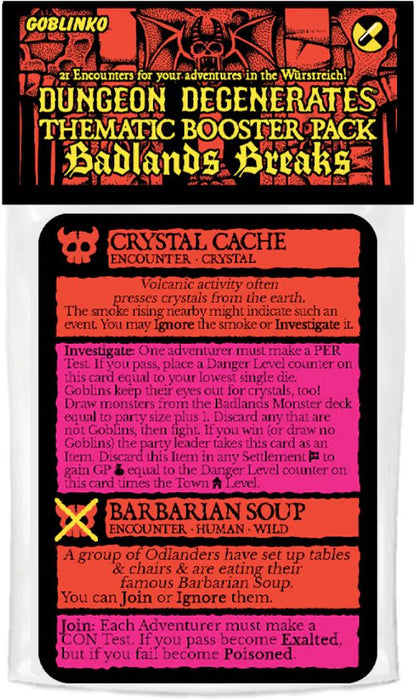 Dungeon Degenerates: Badlands Breaks (anglais)