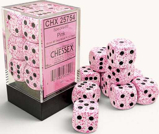 Speckled: Set de 12 dés 6 - Pink