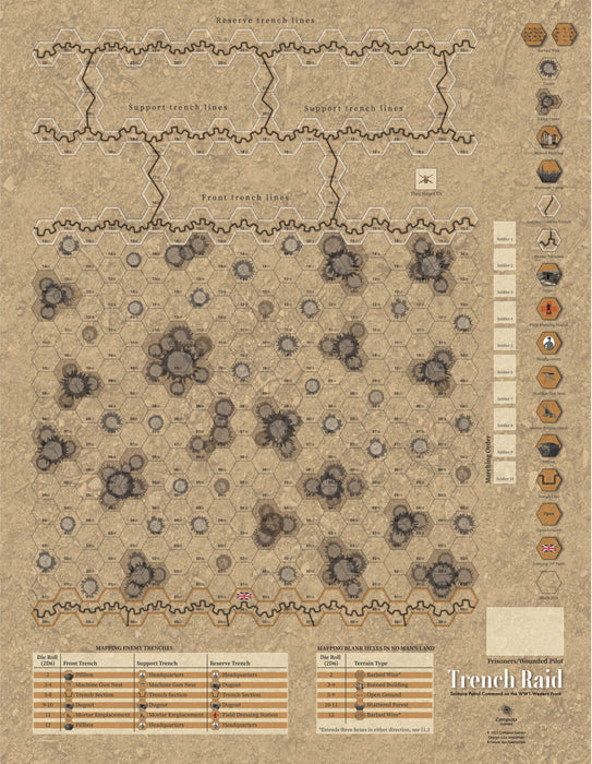 Trench Raid: Solitaire Patrol - Command on the WWI Western Front (anglais)