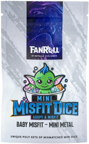 Ensemble 7 dés polyédriques - Mystery Misfit Mini Metal