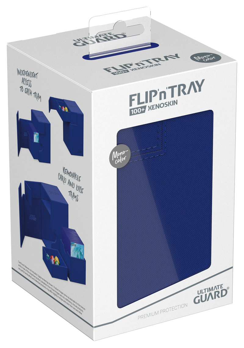Ultimate Guard: Deck Case Flip and Tray 100+ - Bleu