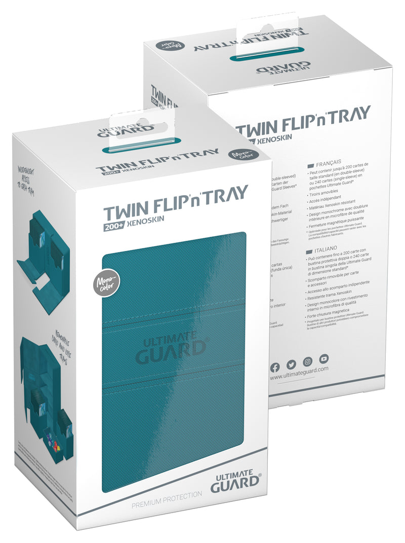 Ultimate Guard: Deck Case Twin Flip and Tray 200+ - Pétrole