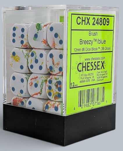Chessex: Pack de 36 mini dés 6 - Brush Breezy Blue