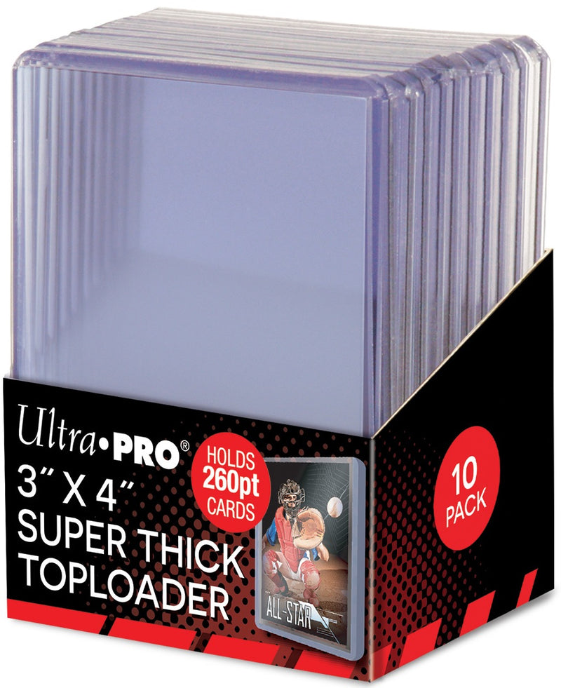 Ultra PRO: Toploader - 3" x 4" (10ct - Toploader Super Épais 260pt)