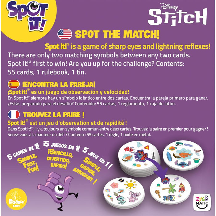 Spot It! / Dobble: Lilo & Stitch (multilingue)