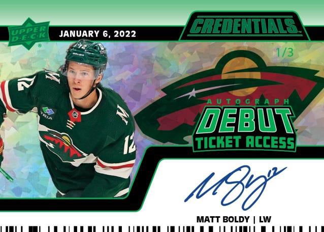 2022-23 Hockey - Upper Deck Credentials - Boîte - Hobby (anglais)
