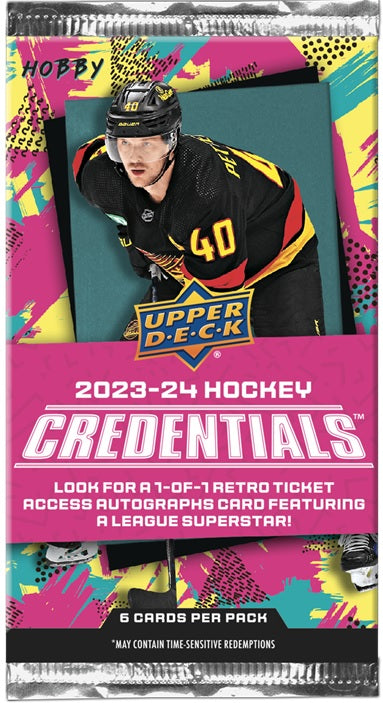 2023-24 Hockey - Upper Deck Credentials - Boîte - Hobby (anglais)