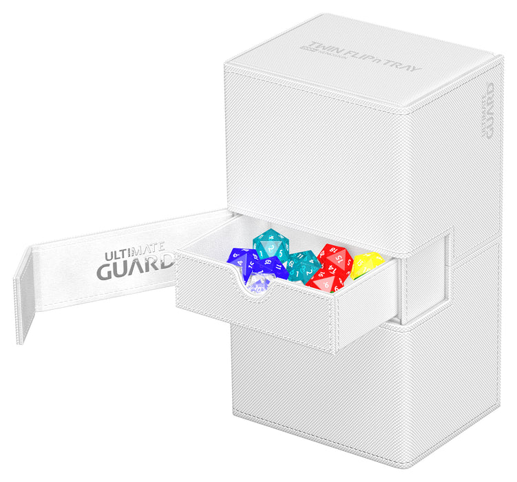 Ultimate Guard: Deck Case Twin Flip and Tray 200+ - Blanc