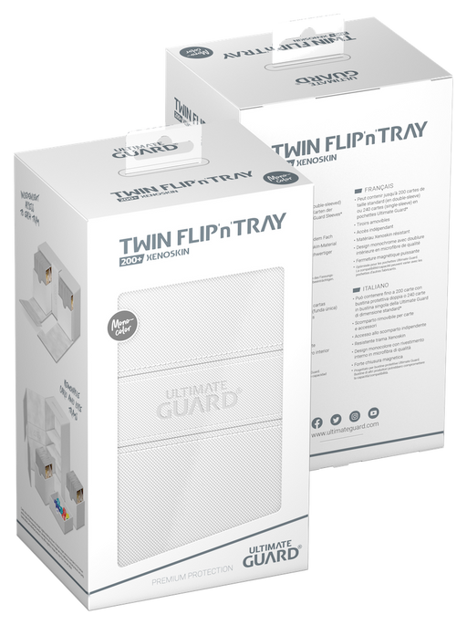 Ultimate Guard: Deck Case Twin Flip and Tray 200+ - Blanc