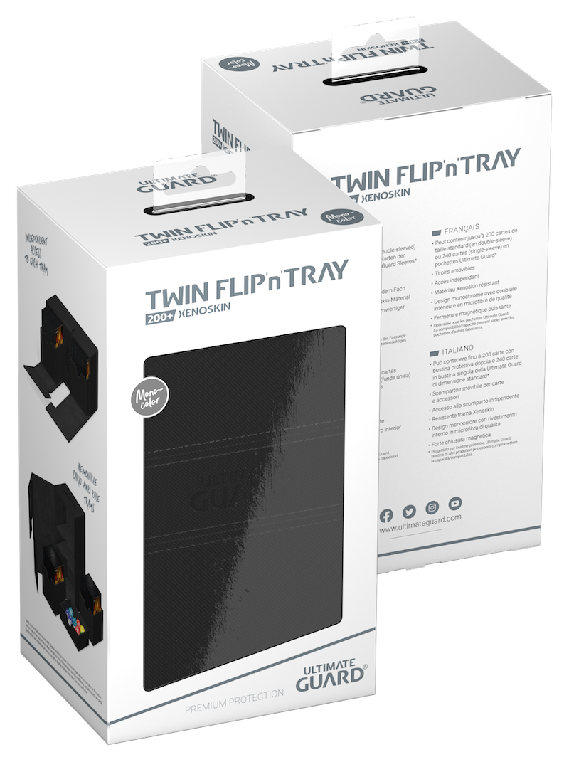 Ultimate Guard: Deck Case Twin Flip and Tray 200+ - Noir