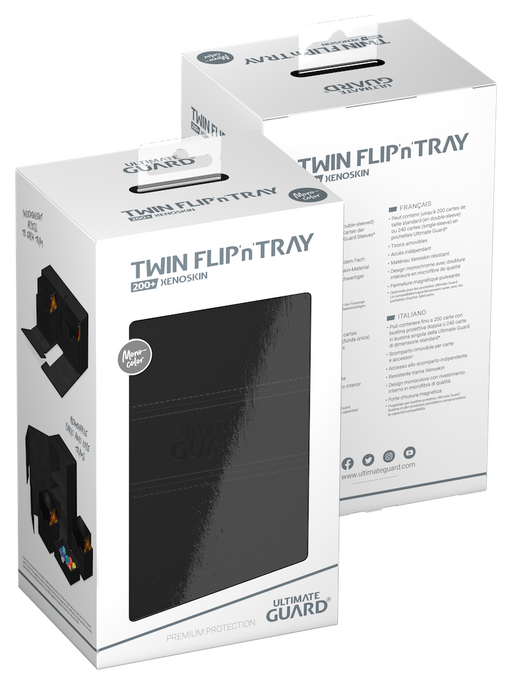 Ultimate Guard: Deck Case Twin Flip and Tray 200+ - Noir