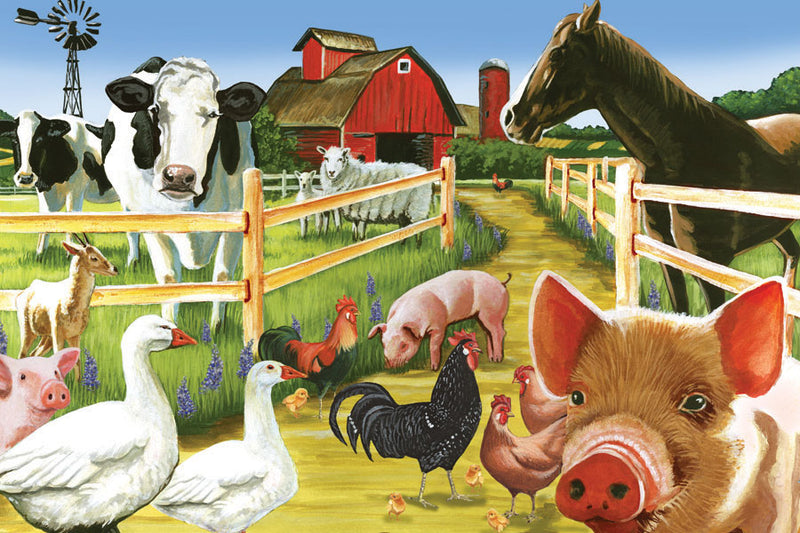 Bienvenue à la Ferme: Casse-tête de Plancher (36 pièces)