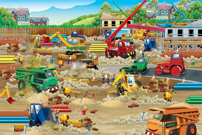 Construction zone: floor puzzles (36 piece)