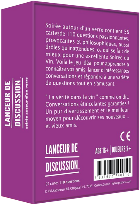 Lanceur de Discussion: Soirée autour d'un Verre (French)