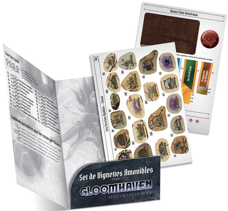 Gloomhaven: Les Cercles Oubliés - Autocollants Amovibles (français)