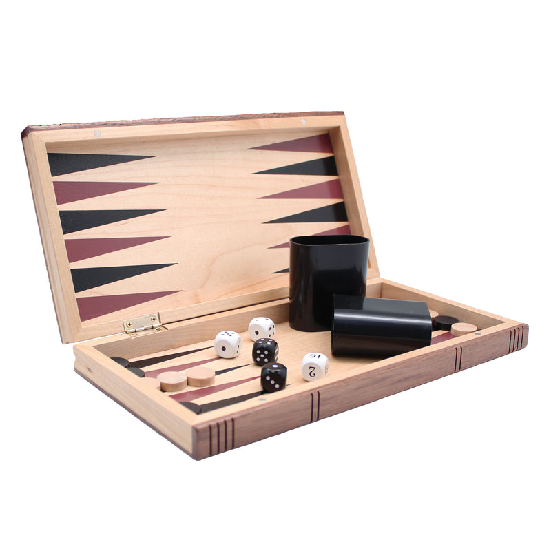 Ensemble 3 en 1 Backgammon, Échecs et Dames (français)