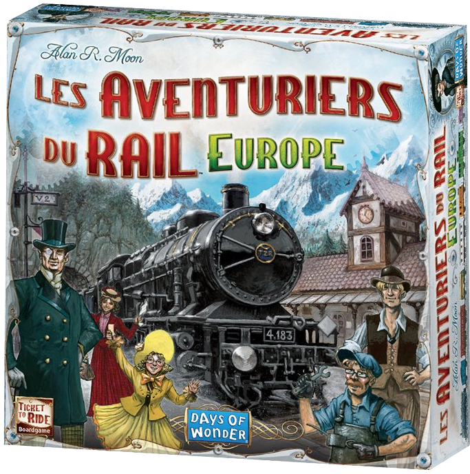 Les Aventuriers du Rail: Europe (français) ***Boîte avec dommages mineurs***