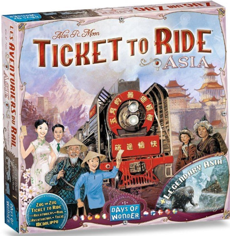 Les Aventuriers du Rail: Carte #1 - Asie (multilingue)
