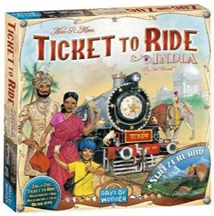 Ticket to Ride: Map #2 - India/Switzerland (Multilingual)