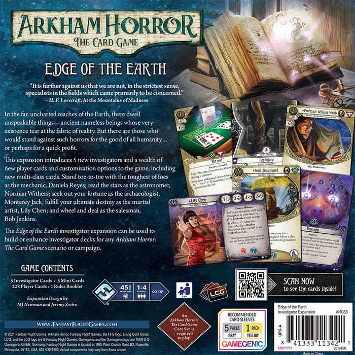Arkham Horror: LCG - Edge of the Earth - Investigator Expansion (anglais)
