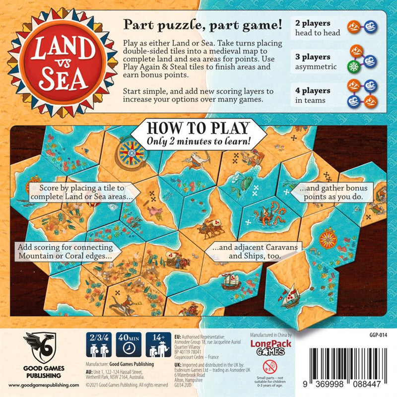Land vs Sea (anglais)