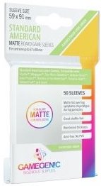 Protecteurs de cartes: Gamegenic Matte Standard American-Sized (paquet 50)
