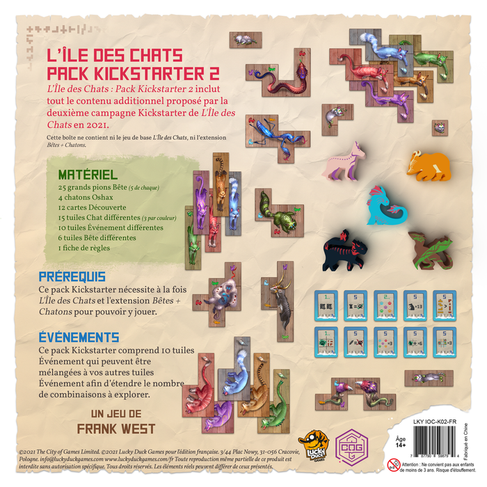 L'Île des Chats: Pack Kickstarter 2 (français)
