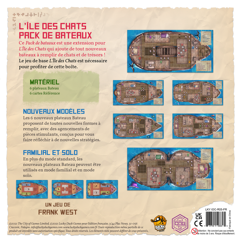 L'Île des Chats: Bateaux (français)