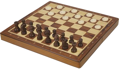 Jeu d'Échec et Dames: Version Pliante (multilingue)