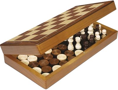 Jeu d'Échec et Dames: Version Pliante (multilingue)