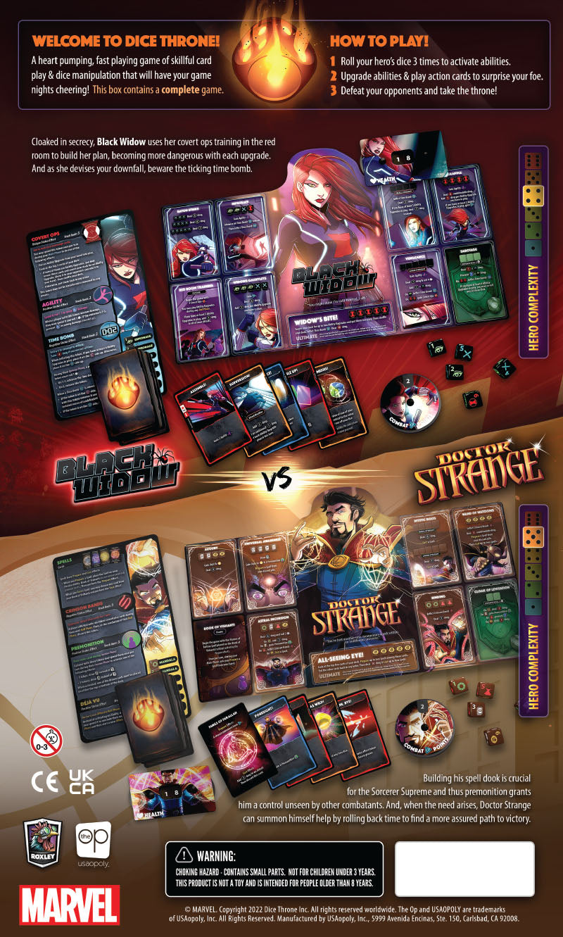 Marvel Dice Throne: Black Widow v. Doctor Strange (anglais)