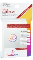 Protecteurs de cartes: Gamegenic Matte Mini European-Sized (paquet 50)