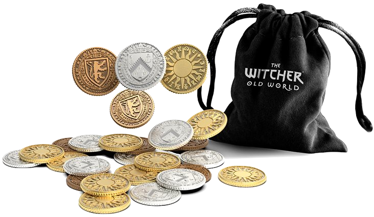 The Witcher: Old World - Metal Coins (anglais)