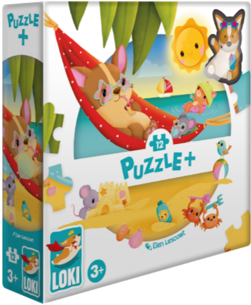 Puzzle +: LOKI à la plage (12 pièces)