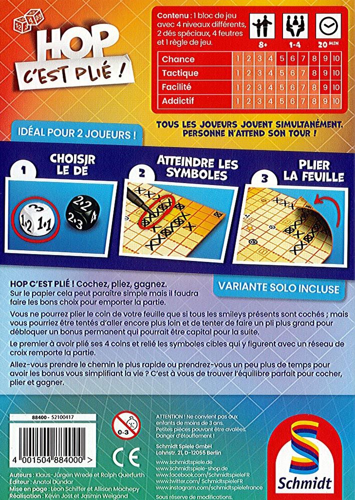 Hop C'est Plié ! (français)