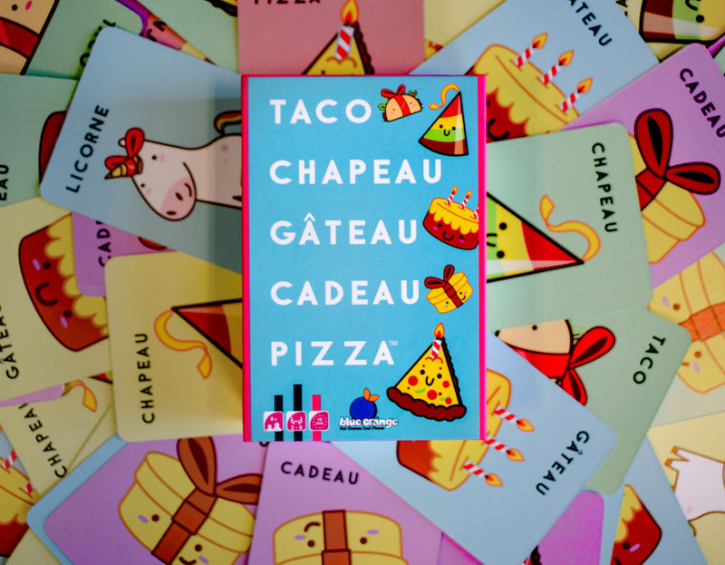 Taco, Chapeau, Gâteau, Cadeau, Pizza (français)