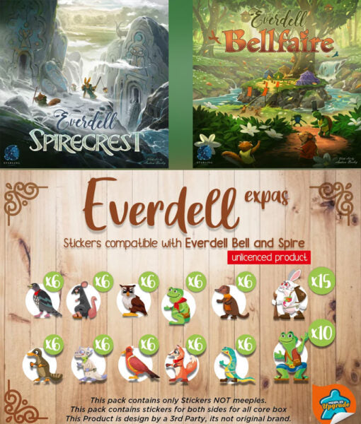 Stickers: Everdell Bellfaire + Spirecrest