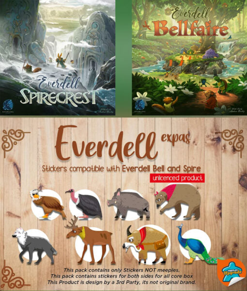 Stickers: Everdell Bellfaire + Spirecrest