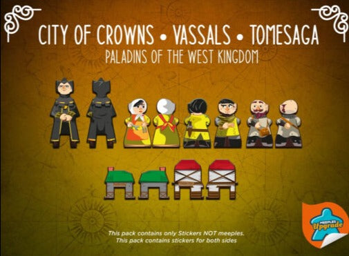 Stickers: Paladins du Royaume de l'Ouest - La Cité des Couronnes + Vassals + La Saga des Tomes